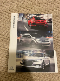 Honda line up dealer brochure car book catalog 