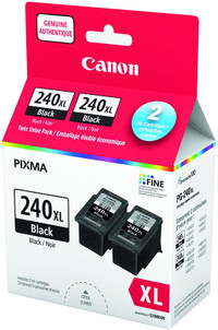 Canon 240XL HIGH Yield Ink Cartridge  Black 2 Pack