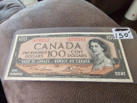 Beautiful 1954 100$ bill only 150$ text 226-448-9639