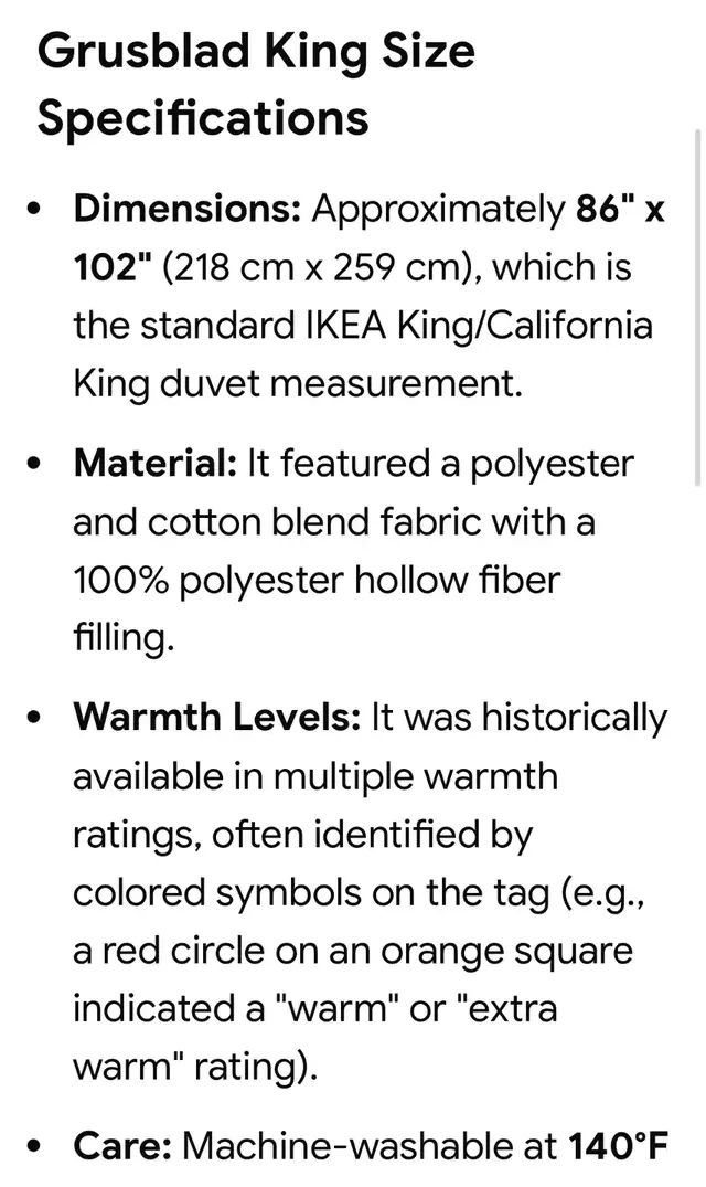 IKEA extra warm Duvet KING size in Bedding in Ottawa - Image 4