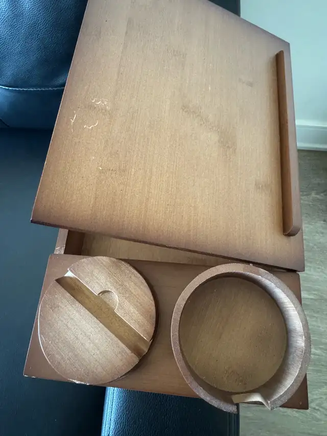 Wooden Couch Armrest Tray Table in Coffee Tables in Ottawa - Image 9