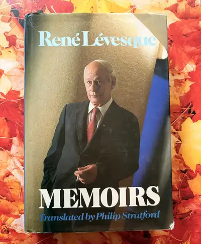 René Lévesque MEMOIRS 1986 book. SIGNED & personalized copy., View more