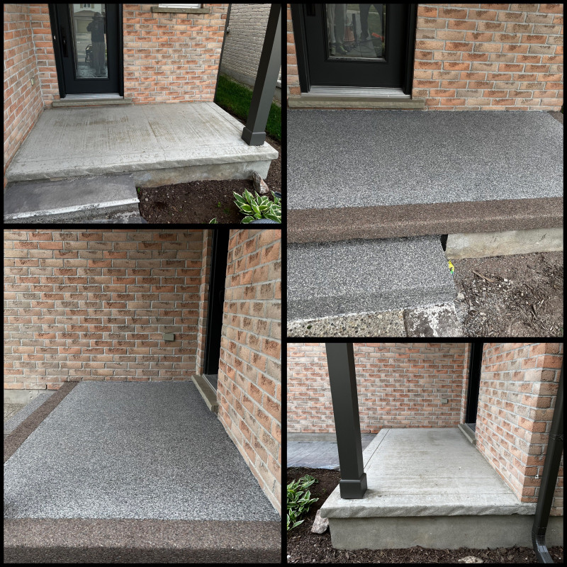 Concrete, concrete repairs, overlays, epoxy & parging Brick, Masonry