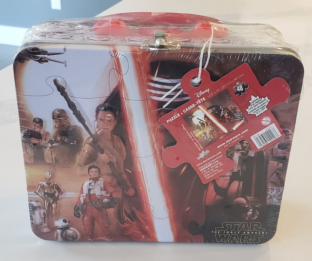 Vintage Star Wars Sealed Lunchbox w/Puzzle The Force Awakens. in Arts & Collectibles in St. Albert