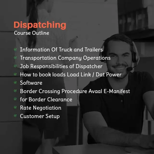 TRUCK DISPATCHER COURSE518057963165460481