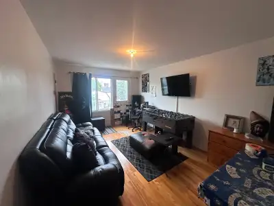 1 bedroom apartment upper floor of a triplex for rent. Available on july 1st. Near Henri-Bourassa, 2...