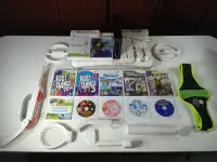 Nintendo Wii Noire Avec 12 Jeux 2 Manettes Et Accessoires