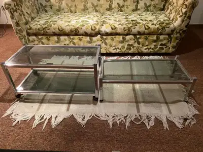 2 Coffee Tables (Smoked Glass and Chrome), View more