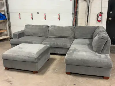 Beautiful Grey Sectional , View more