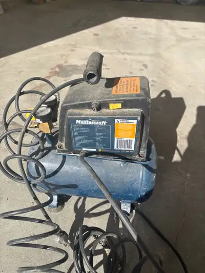 This is a Mastercraft air compressor that I'm selling, with a small tank. It is in used condition. P...