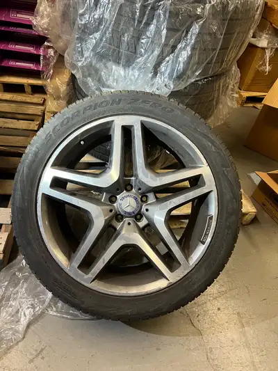 Selling a full set of genuine OEM Mercedes-Benz 21” AMG wheels with tires, removed from a GLS. I wou...