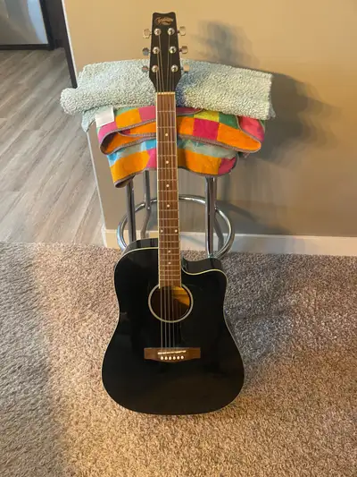 Tradition Acoustic guitar with onboard pickup for amp Nice deep rich sound Great shape