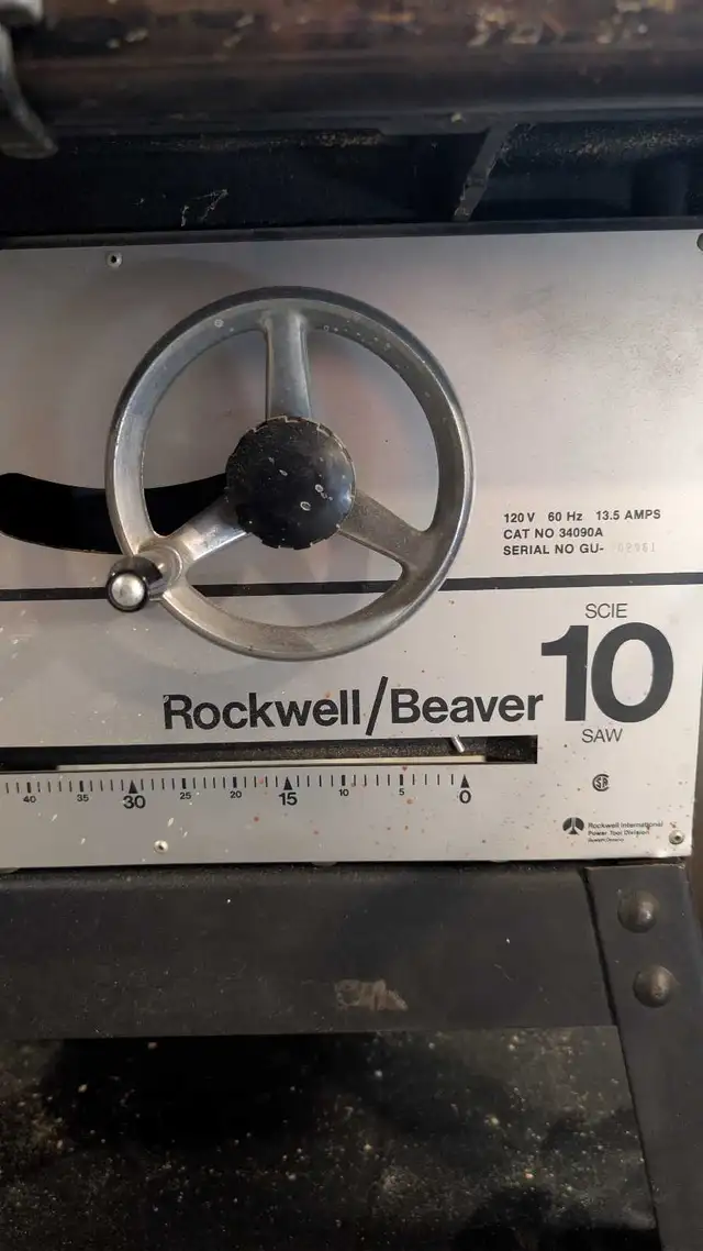Rockwell Beaver 10in Table Saw in Power Tools in London - Image 6