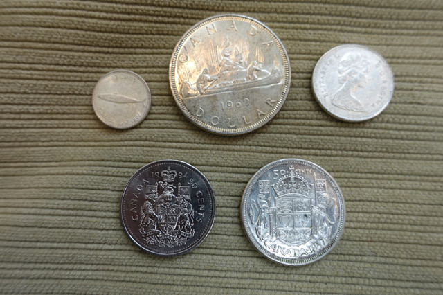 $Paye$ 10x FACE VALUE Pièces en argent Canada USA Silver Coins dans Art et objets de collection  à Ouest de l’Île