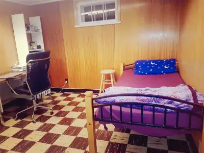 PRIVATE Room for rent with vegetarian food