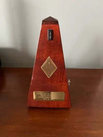 Vintage Wittner Maelzel wooden pyramid metronome , View more