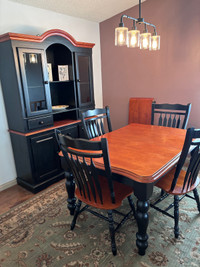 Solid wood dining room set