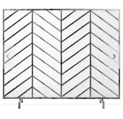 BOLD CHEVRON DESIGN: Beautifully crafted with simple, straight lines and an antique finish for a rus...