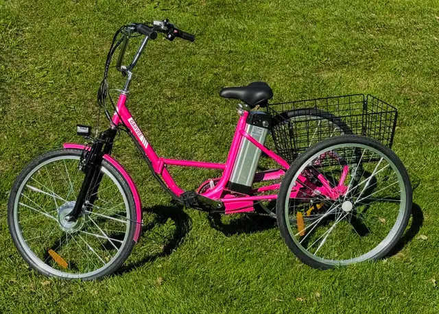 Folding 7 Speed Electric Tricycle 26" - Pro tuned - Like new62864363455363122