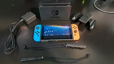 Nintendo Switch with custom firmware & 50+ installed games, View more
