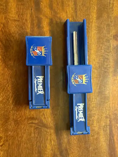 2 - Premier Supermatic Vintage Cigarette Making MachineS Work well but quit 40 years ago $20/pair Le...