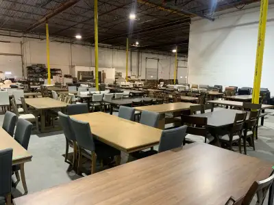 huge warehouse clearance table sale , View more