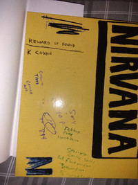 Kurt Cobain journals hardcover book - Nirvana