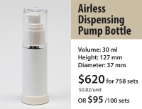30 ml Airless Lotion Pump Bottles