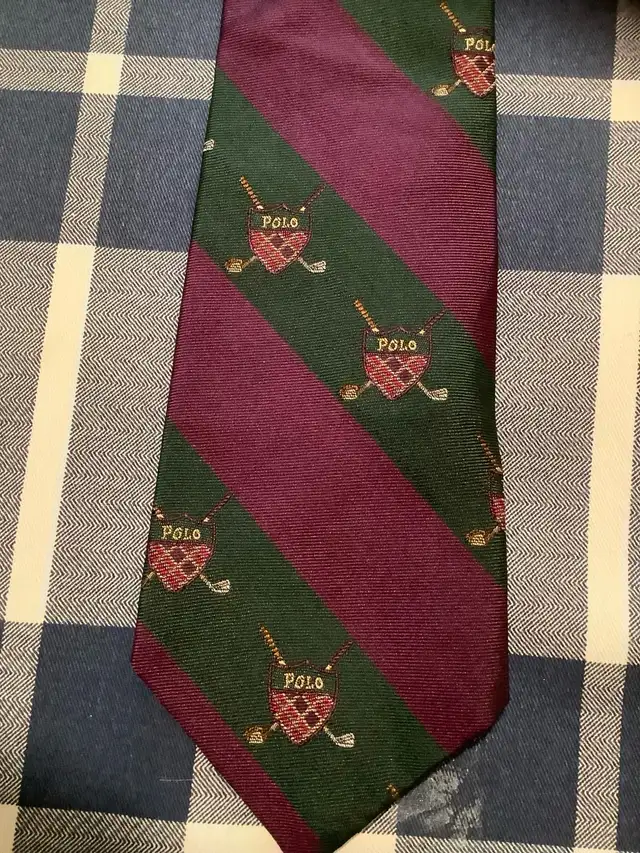 polo Ralph Lauren vintage men’s tie, polo crest  in Men's in Cambridge - Image 4