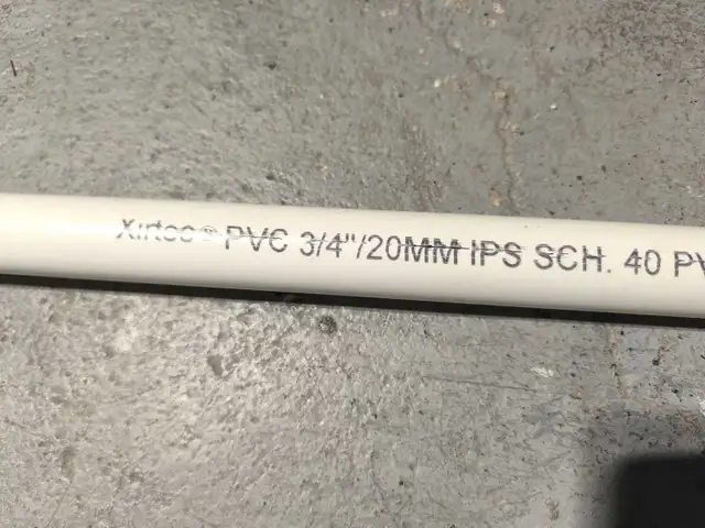 87" Tuyau PVC Xirtec Pipe 3/4" + Ciment PVC Oatey Clear Cement in Plumbing, Sinks, Toilets & Showers in City of Montréal - Image 3