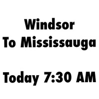 Rideshare Available Windsor To Mississauga 7:30 AM