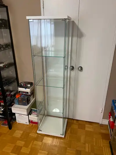 Ikea Detolf Glass display cabinet white., View more