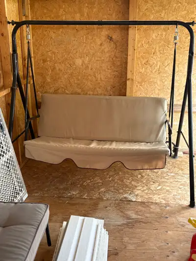 Outdoor Patio Swing with Cushion, View more