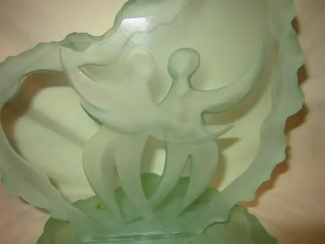 "Embrace" ~ Signed ~ Glass Art B15 in Arts & Collectibles in Winnipeg - Image 3