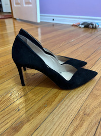Prada 4 inch heels black size 37.5