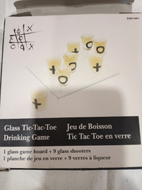 Drinking Game - Glass Xs & Os Set