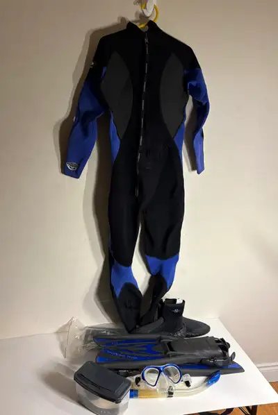 Scubapro Full Scuba Diving Gear Kit (M) – Fins, Wetsuit, Mas, View more