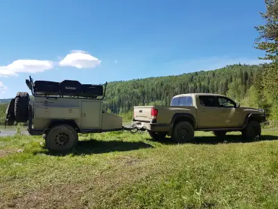 Turtleback trailers are light weight & built for hard off-road use behind Jeeps and Mid-sized 4x4's....