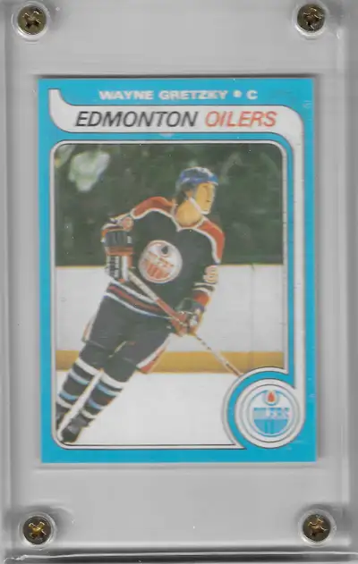 1979 Gretzky #18 Rookie Card Reproduction. I picked this card up about 20 years ago from a dealer. C...
