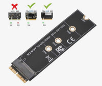 Macbook Air /Pro M.2 NVMA SSD Converter Adapter