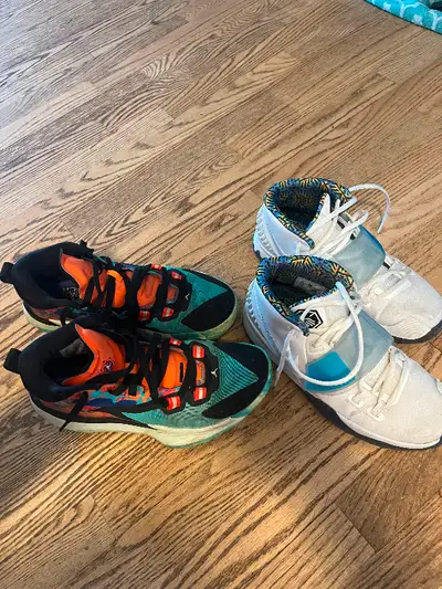 Nike Kyrie 6 size 6 youth and Jordan’s Zion size 8.5, View more