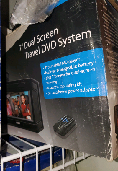 Kids Car passenger seat 2 DVD screens and builtin player., View more