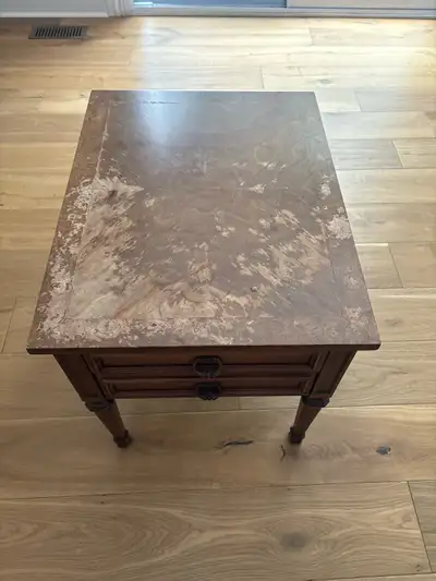 Antique Walnut End Table, View more