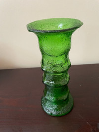 Vintage - Green Crackle Vase