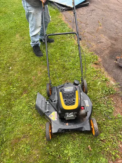 The Poulan Pro 120cc lawn mower, View more