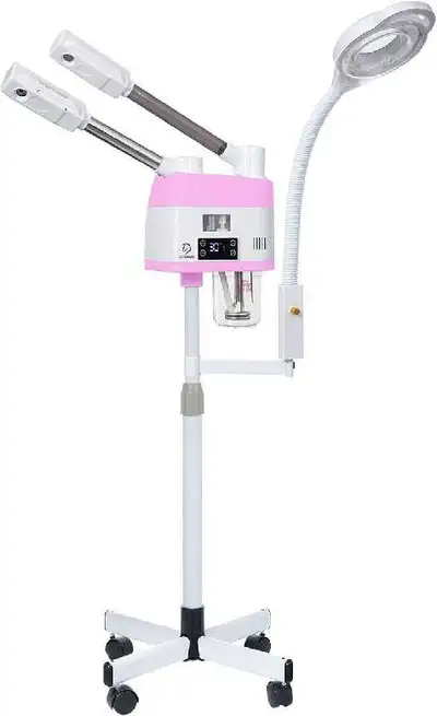 Enhance your skincare routine with this professional 3 in 1 facial steamer, offering hot, light, and...