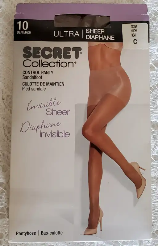 "SECRET" ULTRA SHEER CONTROL TOP PANTYHOSE-3 PAIRS in Women's - Bottoms in Calgary - Image 2