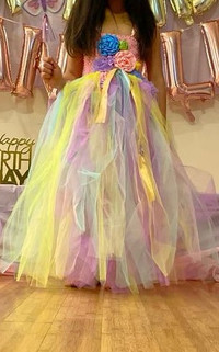 Unicorn Party dress for girls 4-5 years old