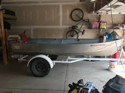 Selling fishing boat no longer have use it for it. Added features : Trailer has new axel, also re wi...