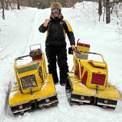 1964 Hus-Ski with a 292 JLO 14.7 hp single stroke engine. With upgrade pull cord assembly , 700 seri...